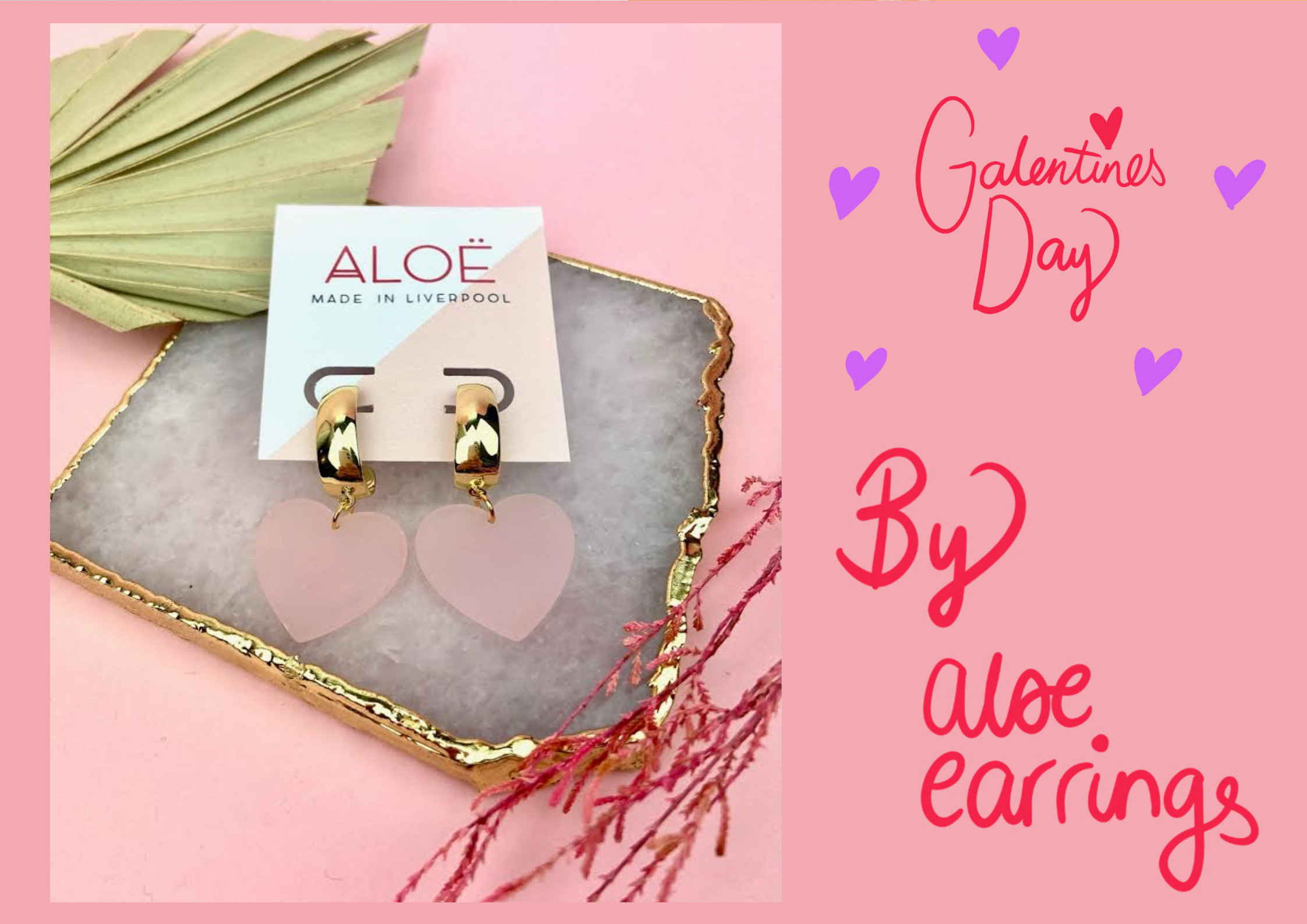 Aloe Earrings: The brand focusing on Galentines Day rather than Valentines…