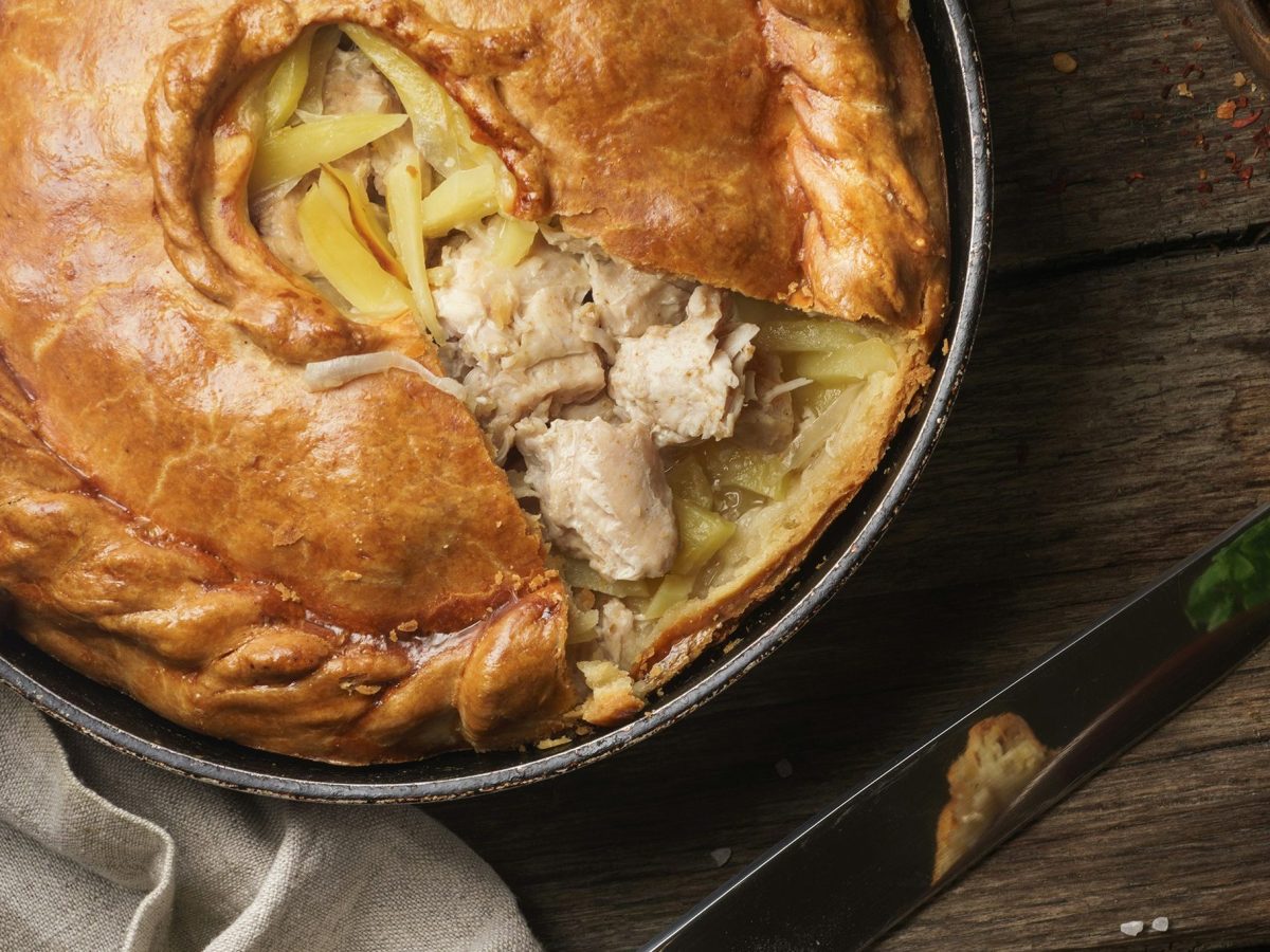 Chicken, Bacon and Leek Pie
