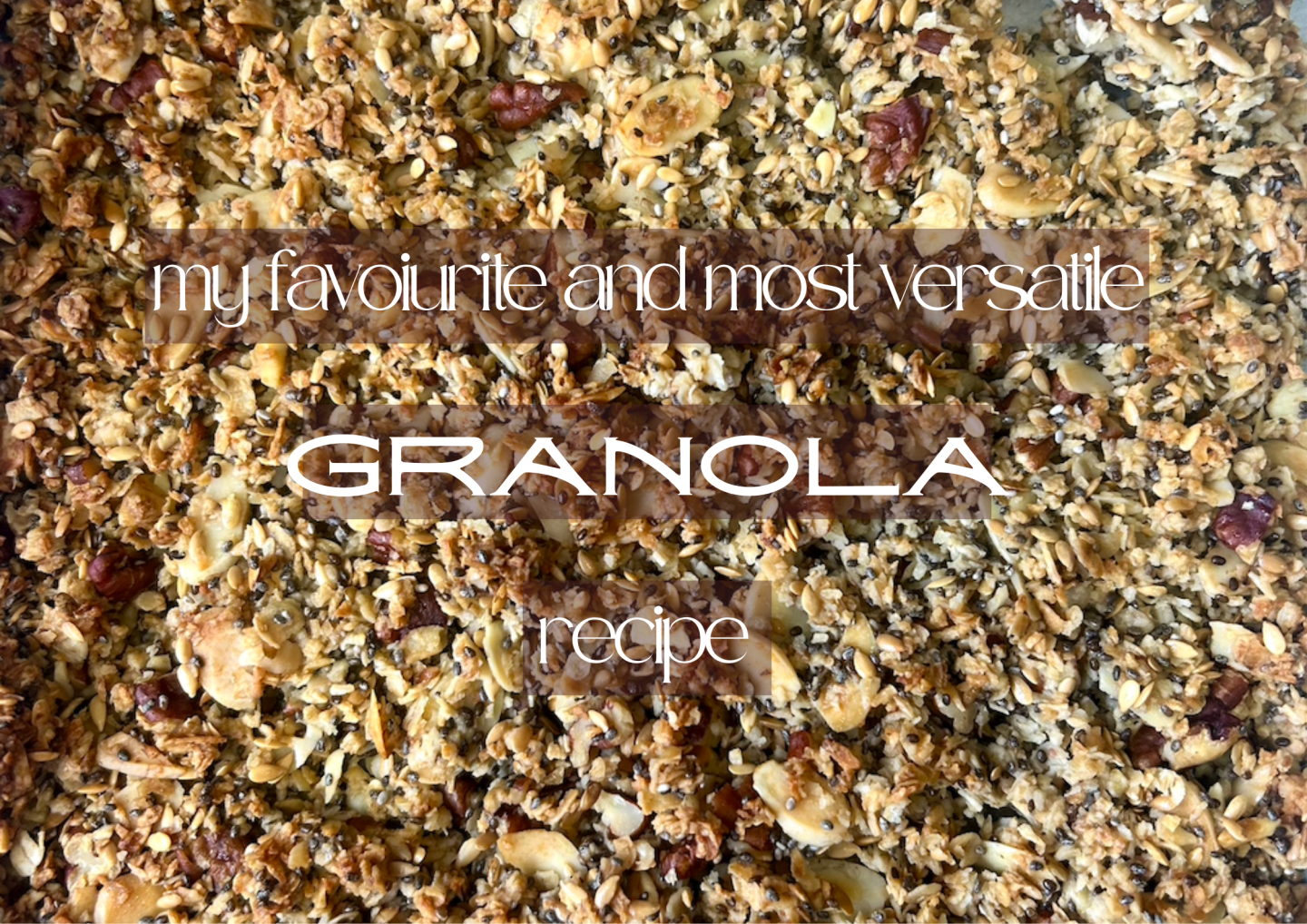 Super Seed Granola: my go-to recipe